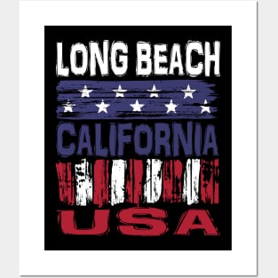 Long Beach California USA T-Shirt Posters and Art